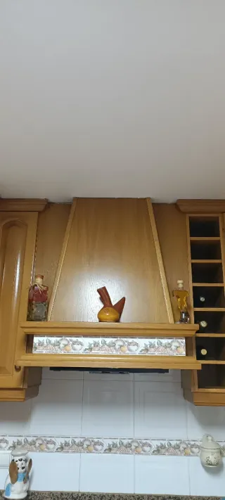 Muebles de cocina madera y campana Provenzal