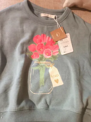 Jersey Sfera niña estampado flores
