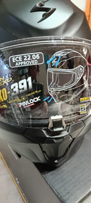 Casco Scorpion Exo-391 Integral Negro Talla L