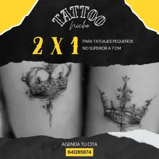 2x1 para tatuajes pequeños