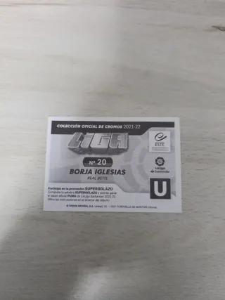 Cromo Borja Iglesias LaLiga Este 2021-22