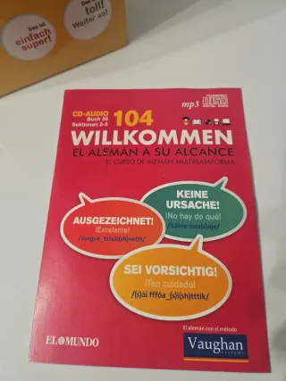 Curso Alemán Willkommen CD-Audio MP3 Vaughan.