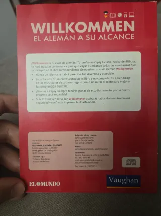 Curso Alemán Willkommen CD-Audio MP3 Vaughan.