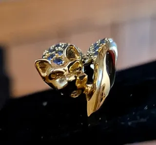 Anillo Oro 18k Felino