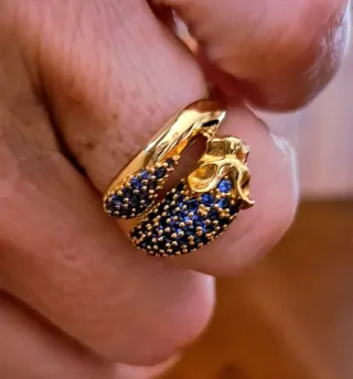 Anillo Oro 18k Felino
