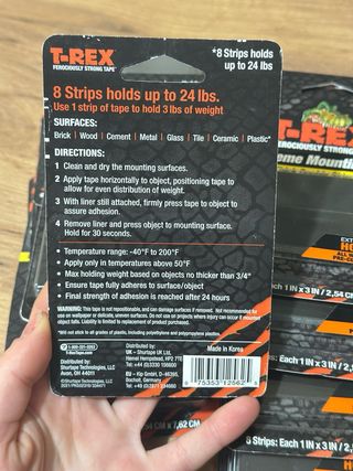 Tiras de montaje T-Rex Extreme Hold