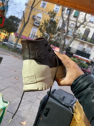 Converse Botas Marrones y Beige