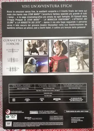 DVD Star Wars Trilogia Prequel