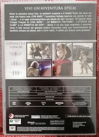 DVD Star Wars Trilogia Prequel