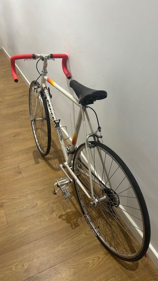 Bici carretera mujer Peugeot blanca y roja