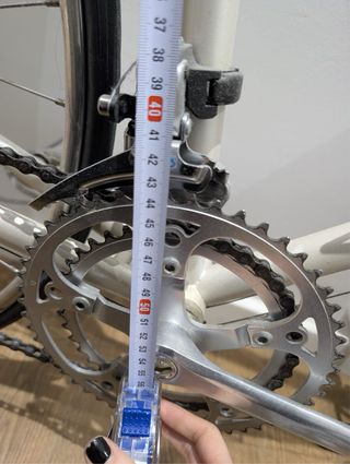 Bici carretera mujer Peugeot blanca y roja