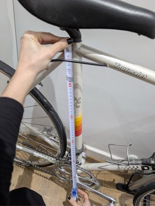 Bici carretera mujer Peugeot blanca y roja