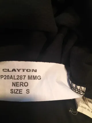 T-shirt Clayton nera con stampa