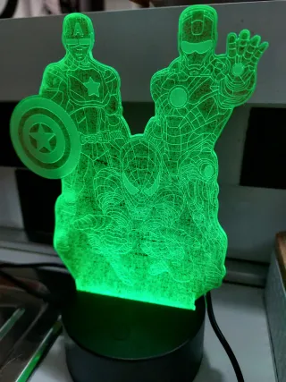 Lampada LED Supereroi Marvel