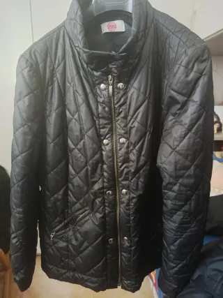 Giacca trapuntata donna nera