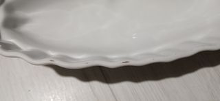 Vassoio Ceramica Bianco a Forma di Pesce