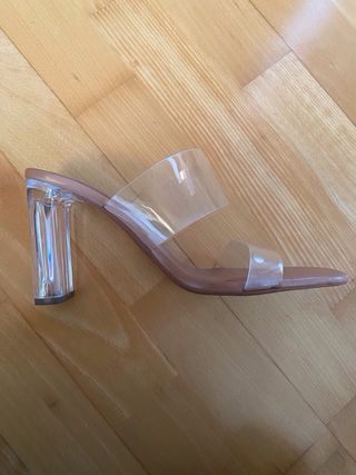 Tacones Zara Beige Transparentes