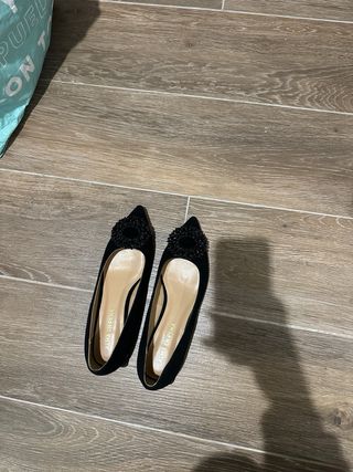 Zapatos planos negros Alma en Pena