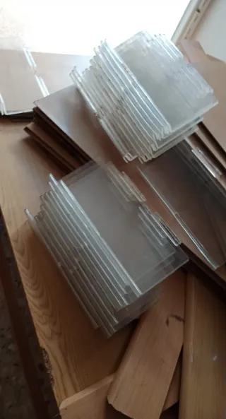 Rodapiés de tarimas de madera