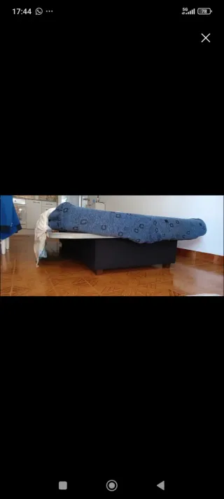 sofá cama metálica