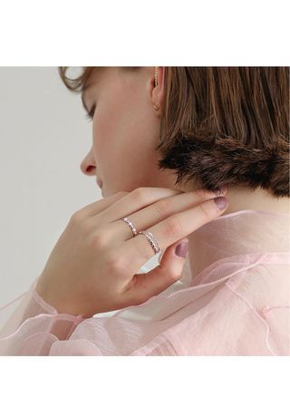 2 anillos ajustables de Plata de Ley