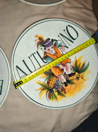 Set 4 Piatti Ceramica Stagioni