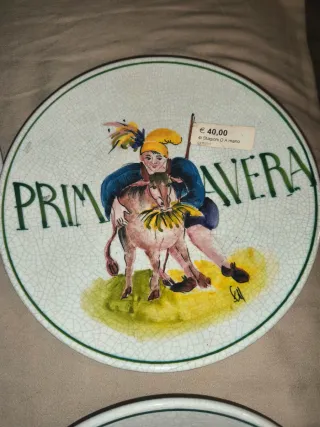 Set 4 Piatti Ceramica Stagioni