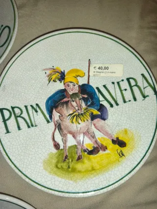 Set 4 Piatti Ceramica Stagioni