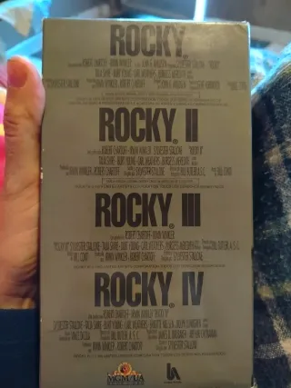 Peliculas 1-4 rocky vhs