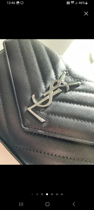 Bolso YSL , a estrenar, Negro Piel Matelassé