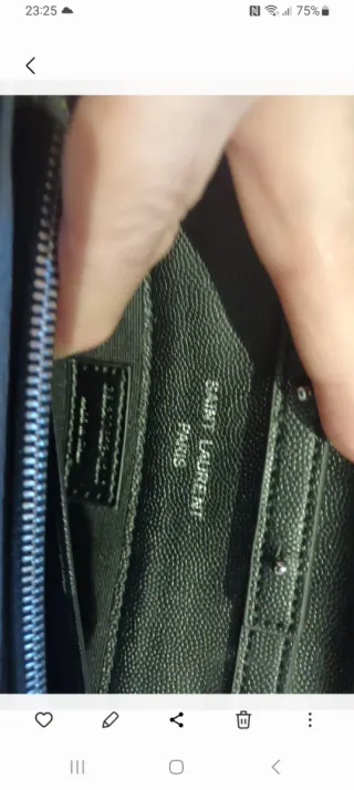 Bolso YSL , a estrenar, Negro Piel Matelassé