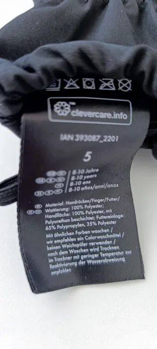 Guantes Nieve ski Clevercare T5 (8-10 años)