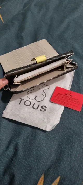 Cartera TOUS mujer beige