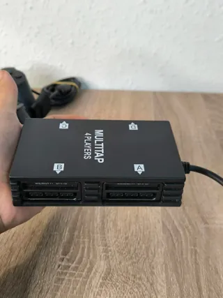 Consola PS2 Slim con 4 mandos, Multitap + Adaptado