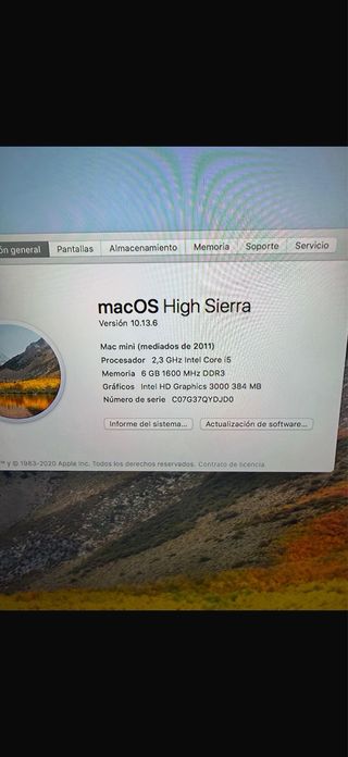 Apple Mac Mini Plata