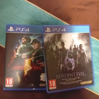 Resident Evil 5 y 6 PS4