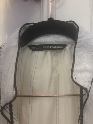 Camisa Sfera Blanca Rayas Negras