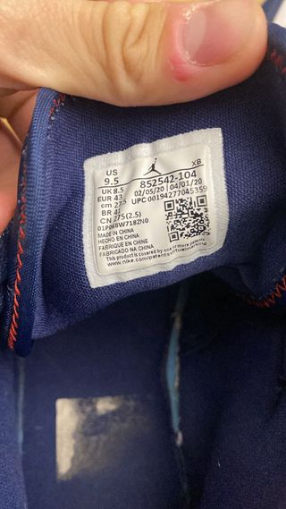 Jordan 1 Mid Scarpe Blu e Rosse