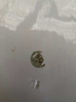 Fuente cerámica blanca antigua 42 cm