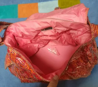 Bolso estampado paisley brillante