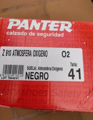 Zapato Seguridad Panter Z 910 O3 Negro