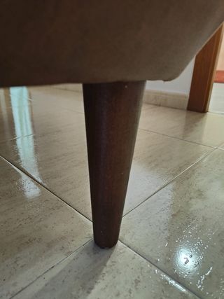 Sofá de Piel Sintética Marrón