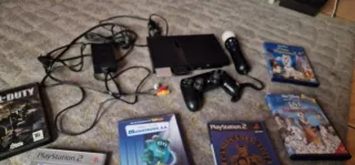 Consola PS2 y 8 Videojuegos
