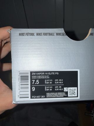 Nike Mercurial ZM VAPOR 16 ELITE FG Talla 40.5