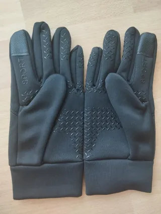 Guantes deportivos negros Talla XL