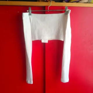 Top Reebok blanco cremallera XS