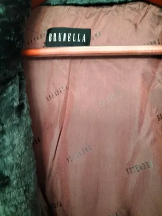 Abrigo Piel Sintética Imitación Astracán Gris