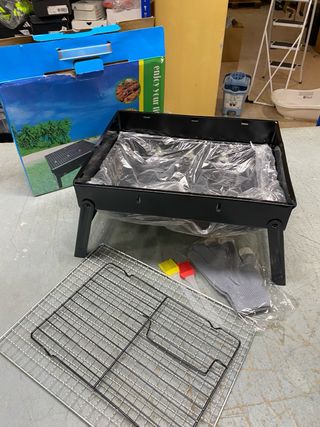 Grelhador Portátil Carvão Inox