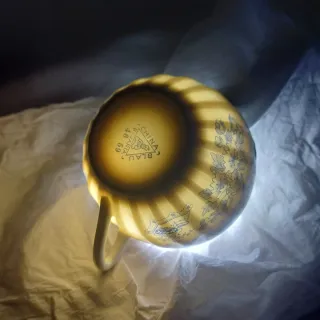 Servicio de café vintage porcelana azul