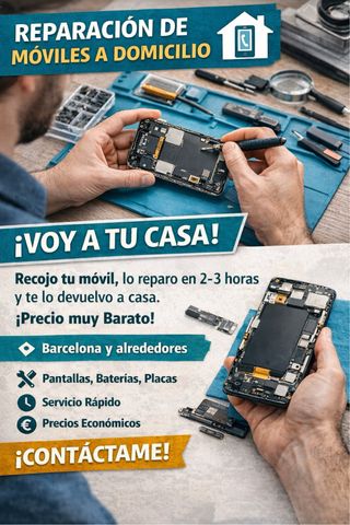Reparación de móviles a domicilio Barcelona y al